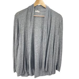 Soft Joie Womens Cardigan Sweater Open Front Long Sleeve Comfy Gray Small